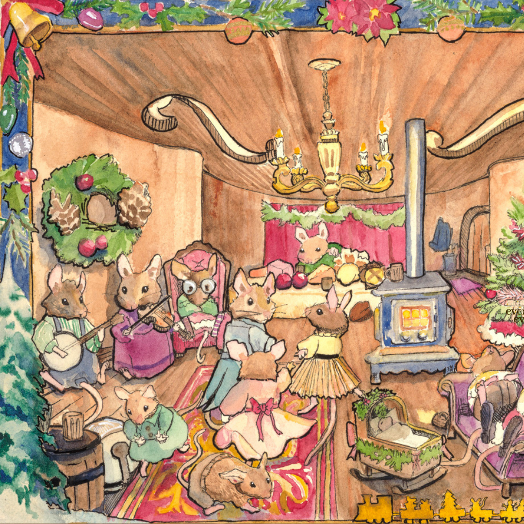 A Very Merry Mouse Melody Print