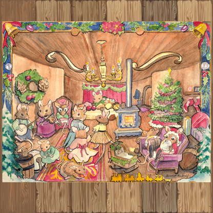 A Very Merry Mouse Melody Print