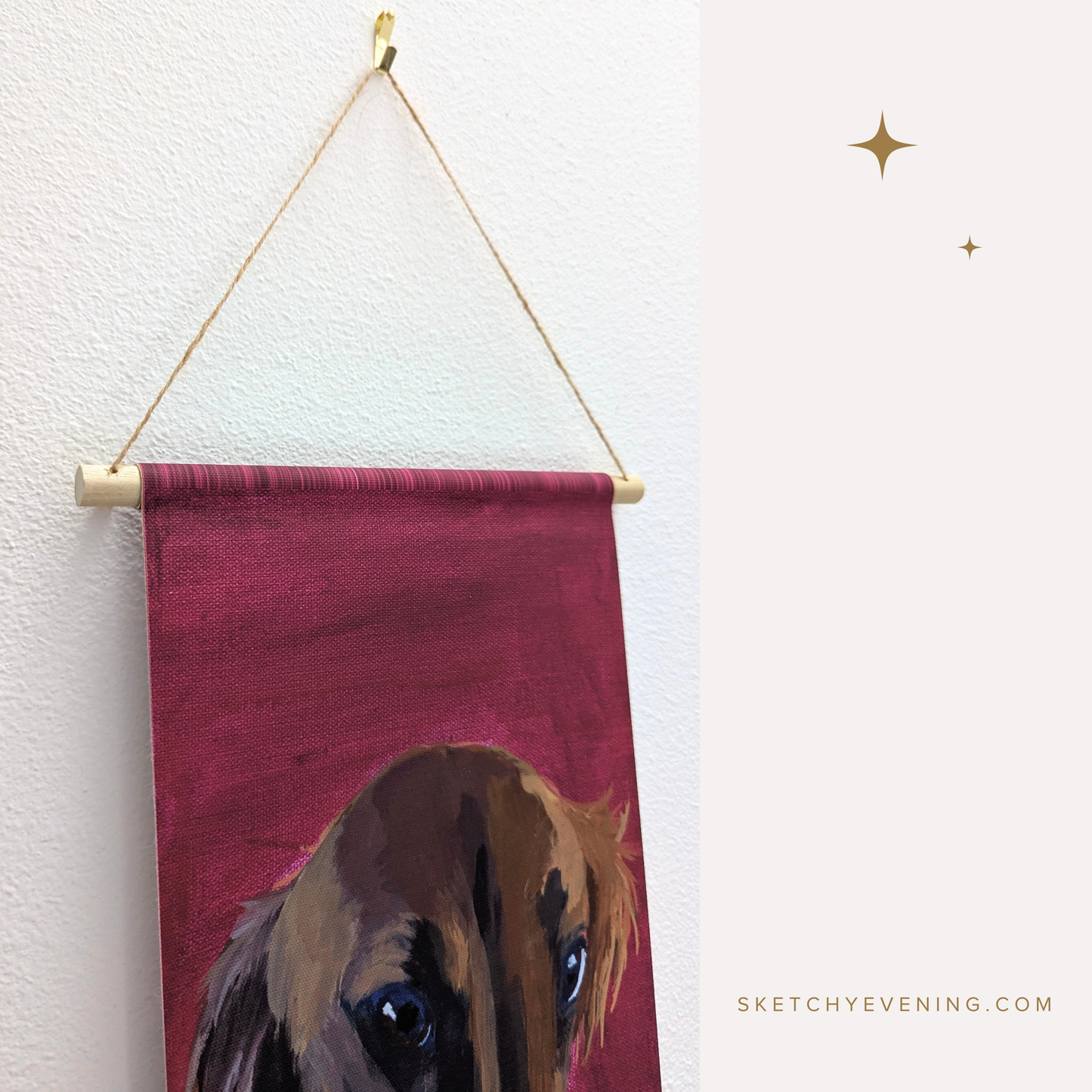 “Hosegoat”, hanging canvas, 8x24 inch