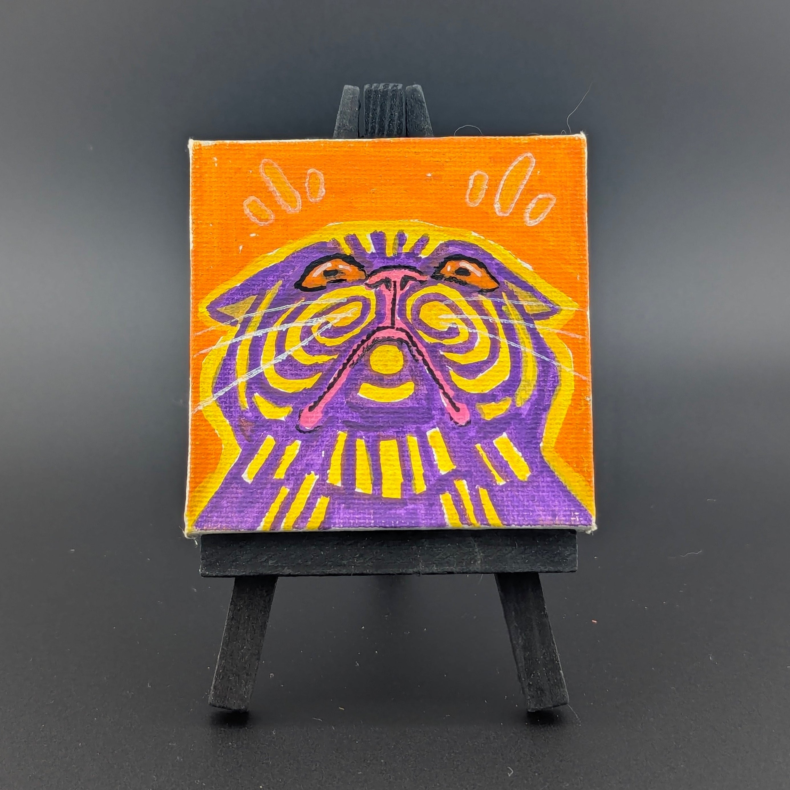 Catcoon Mini Canvas – Sketchy Evening