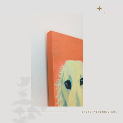 “Borzoid”, canvas print, 8x24 inch