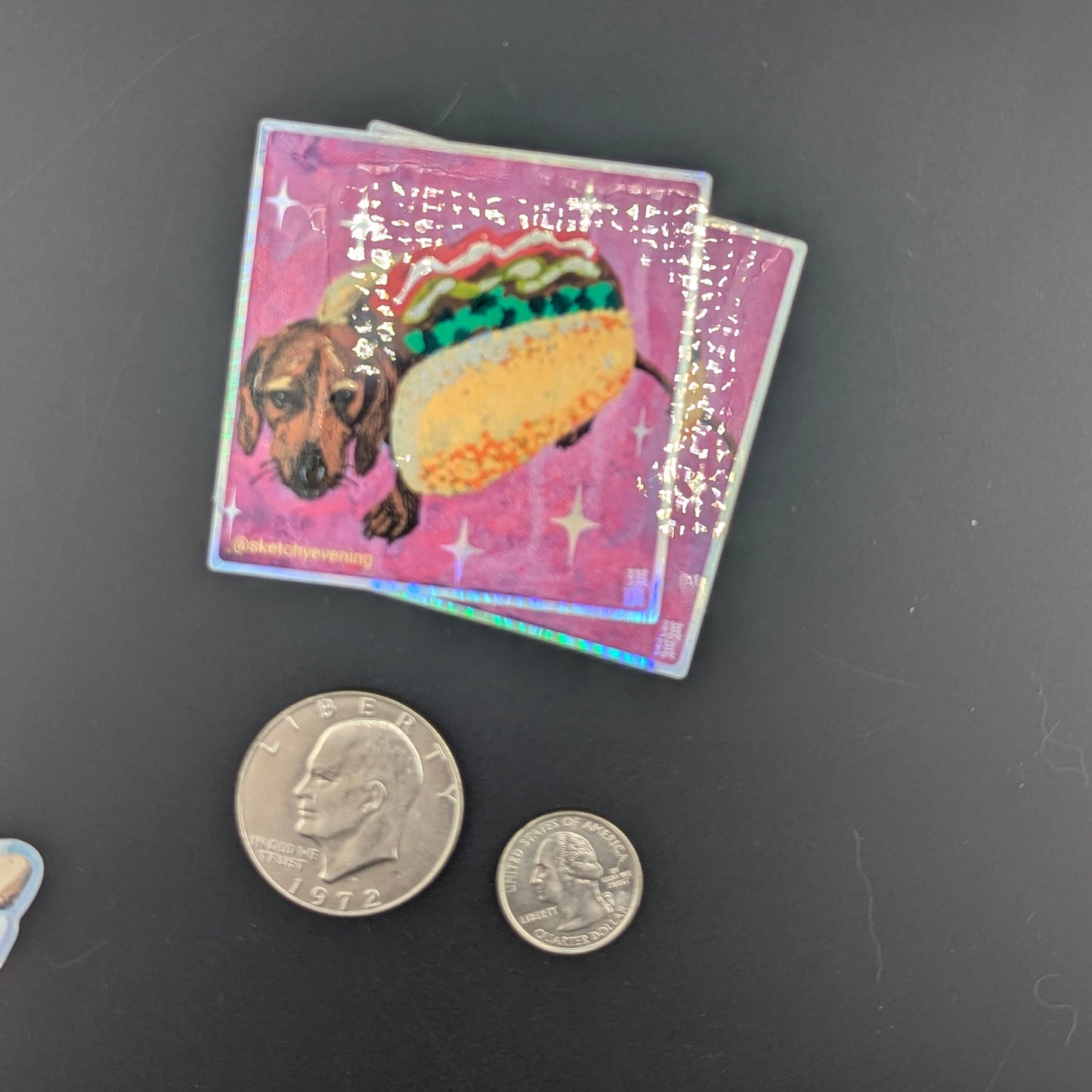 Holographic Weiner Sticker